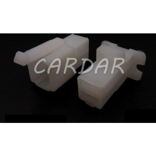 1 Set 2 Pin White ABS Wiring Socket Automotive Connector Household Plug