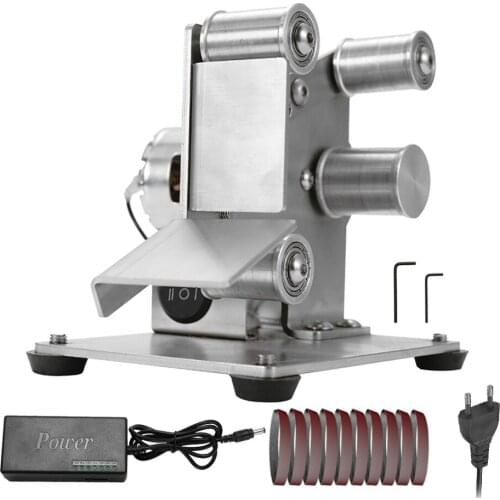 US RU CZ in stock Professional Grinder Mini Portable Electric Belt Sander DIY Polishing Grinding Machine Cutter Edges Sharpener