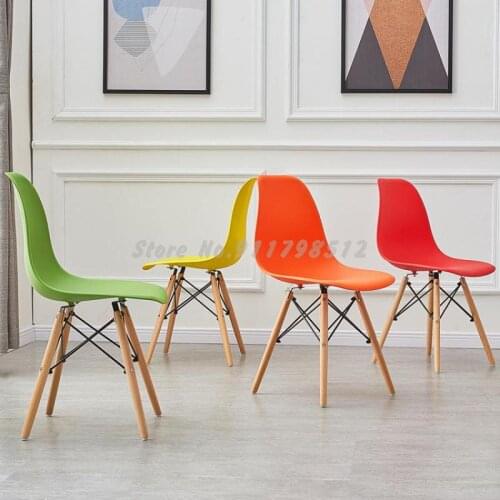 Modern Simple Dining Chair Household Makeup Back Stool Nordic Office Chair Solid Wood Desk Chair