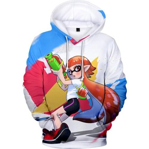 Personality Boy/girl Hoodies Shooting Game Splatoon Hoodie Sweatshirt Autumn Winter Kpop Men/women Sportswear Clothing