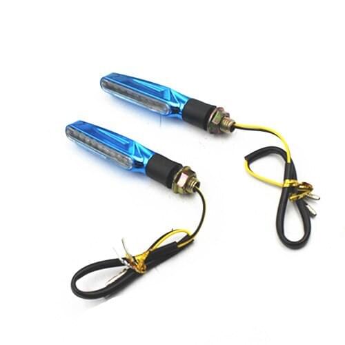 Universal Motorcycle Bike 10mm LED Turn Signal Indicators Blinker Amber Light For Harley Honda Yamaha Suzuki Chopper Bobber