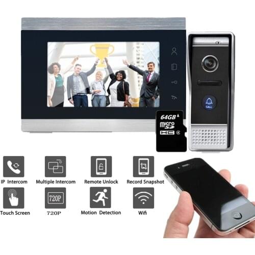 Homefong Wireless Wifi Video Door Phone Doorbell Intercom System Metal Record Motion Detection SD Card