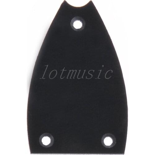 1pc High Quality Black Plastic Fish Style Electric Guitar Truss Rod Cover