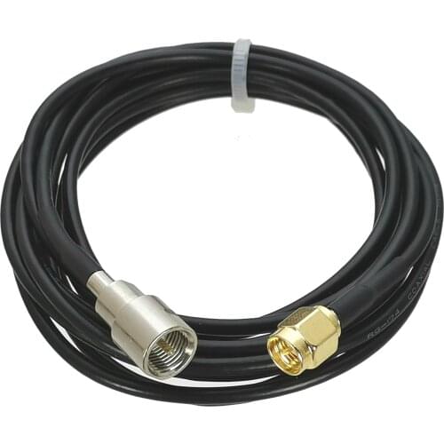 1Pcs Cable FME Male plug to SMA male plug straight RG174 RF Jumper pigtail 4inch~10FT RF Coaxial Connector