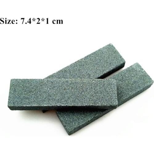 10pcs 7.4*2*1 cm hair scissors Whetstone shears millstone Barber tools Fish hook abrasive Hairdresser Scissor sharpening stone