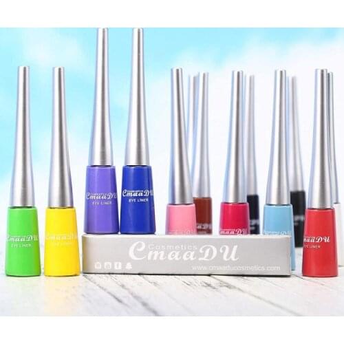 12/14 Colors Neon Colored Eyeliner Pencil Matte Liquid Waterproof Quick Dry Eye Liner Pen White Blue Eyes Cosmetics Pen TSLM1