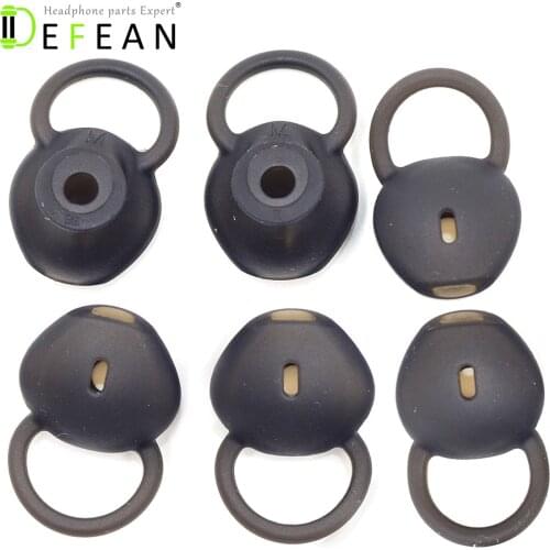 Defean 4pcs Black Ear Buds Gel tips for Huawei TalkBand B5 B 5 Smart Bracelet Wearable