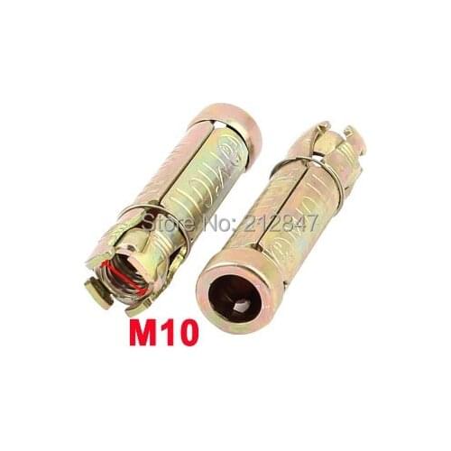 5pcs M10 Threaded Galvanized Carbon Steel Expansion Bolt Lead Sleeve Anchors