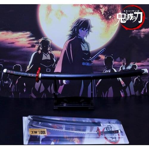 Anime Demon Slayer Cosplay Props Sword Model Kimetsu No Yaiba Kamado Tanjirou Rengoku Kyoujurou Accessory Collectible Gift