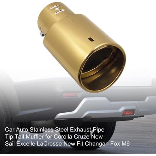 Car Auto Stainless Steel Exhaust Pipe Tip Tail Muffler for Corolla Cruze New Sail Excelle LaCrosse New Fit Changan Fox M6