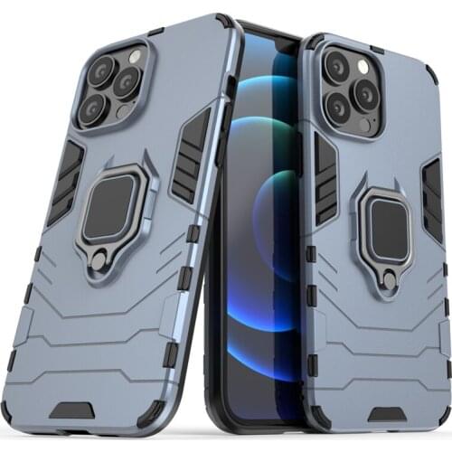 For iPhone 13 Pro Max Case For iPhone 13 12 11 Pro X Xs 8 7 6 Plus SE Cover Hard PC Ring Stand Protective Bumper Shockproof Case