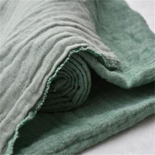 Double - layer cotton gauze fabric crepe cloth for dress