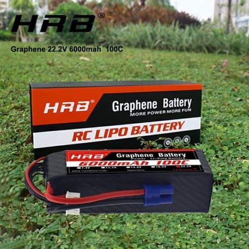 HRB Graphene Battery 6S 22.2V 6000mah 100C XT90 connector Lipo Battery for Goblin 570 AlIGN trex 700 800E helicopter RC Car Boat