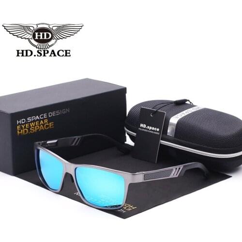 HD Top Grade Al Mg Men Polarized Sunglasses Dazzle Color Driving Glasses Retro Mirror Eyewear Fashion Oculos De Sol Gafas LD027