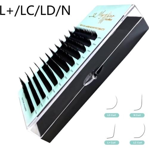 L+/LC/LD/N Curl Eyelash Extension Mix Length Classic Eyelash Individual Wispy Lashes Acceopt make own logo Wholesale Price