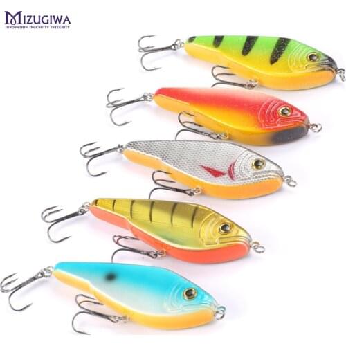MIZUGIWA Fishing Tackle Pike LUNDBERG STALKER JERKBAIT MUSKY MUSKIE PIKE BASS Lure Bait 120mm 50g 3D Eyes Slow Sinking Dur