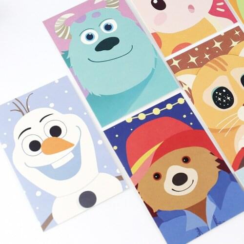 Multi-use 5.2*8cm 54pcs Mini Card cartoon animal print Scrapbooking party invitation cards valentine Christmas