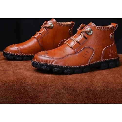 Boots flat leather men male informales sports hot Mens for sale outdoor sport sapatos masculino causal breathable Casual shoe