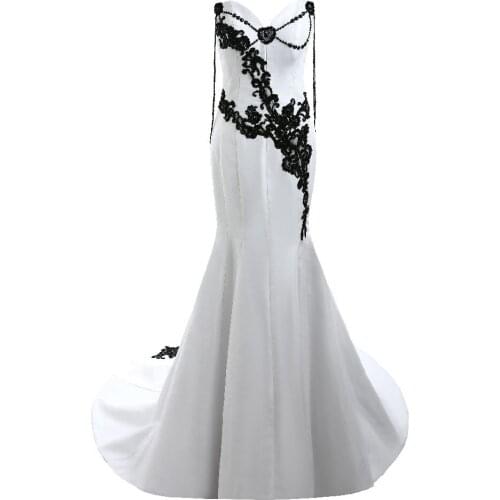 Real Photo Strapless Elegant Prom Dresses Long Satin Formal Party Dresses Embroidered Sweetheart Evening Gowns