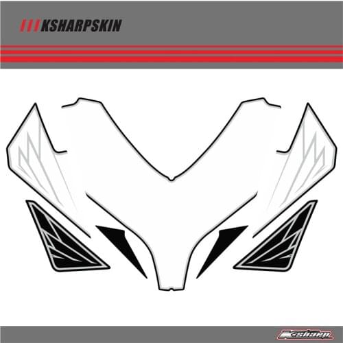 Front Fairing Motor Number Board 3D Gel Protector for HONDA CBR1000 FireBlade RR4 RR5 2004 2005