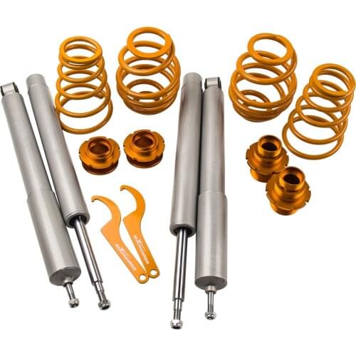 Adjustable Coilover Suspension for BMW E30 316 318i 88-99 Coil Springs Saloon Shock 51mm front inserts Struts Spring Damper