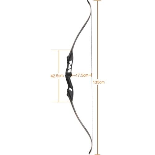 Recurve Bow 30-50 Pounds For Shooting Practice Hunting Accessories 56 Inch Archery Recurve Metal Bow Standpipe Archery Training