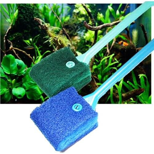Aquarium Cleaning Brush Tool Remove Algae Glass Fish Tank Scraper Sponge Cleaner NW