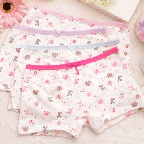 4PCS/lot baby girl childs for girls underpants shorts nurseries childrens boxer Underwear kids panties