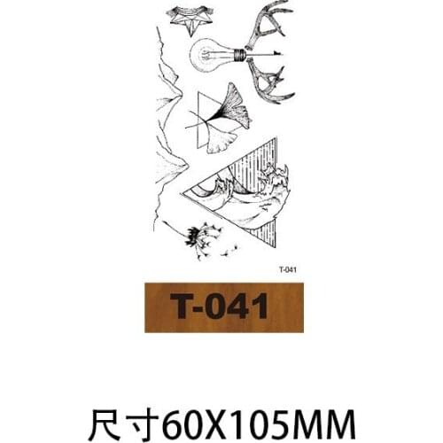 Waterproof Temporary Tattoo Sticker Black Word angel devil bull cross English Letters Flash Tatoo Fake Tatto for Woman Men