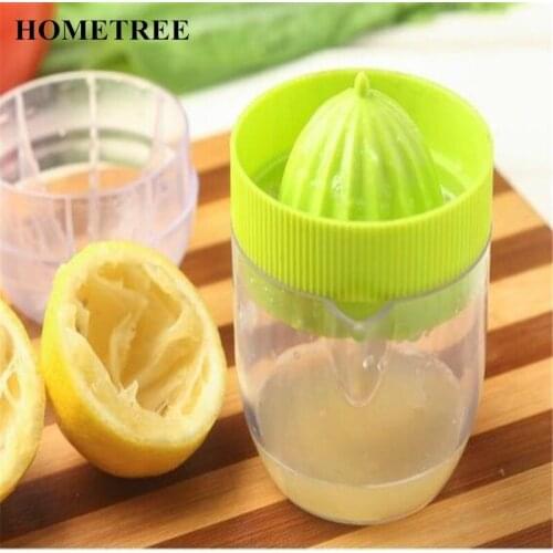 HOMETREE 1 Pcs Fruit Tools Mini Manual ABS Plastic Juicer Lemon Squeezer Kitchen Fruit Orange Hand Move Press Juicer Tools H600