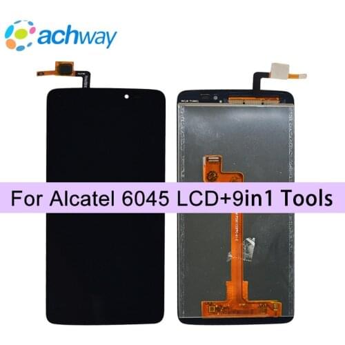 100% new tested LCD For Alcatel One Touch Idol 3 6045 OT6045 6045y LCD Display PANTALLA TACTIL COMPLETA PARA ALCATEL 6045 LCD