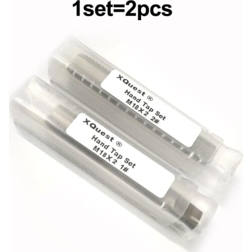 2pcs Right screw Metric Hand tap set M18 M18X2.5 M18X2 M18X1.5 M18X1.25 M18X1 Fine thread taps 18X2.5 18X2 18X1.5 18X1.25 18X1