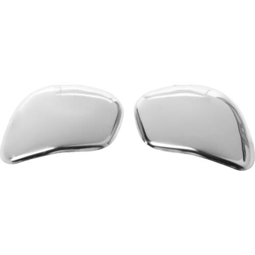 2 Pcs Gear Shift Knob Side Cover Trim Sticker For Golf MK7 Tiguan Beetle Passat Stainless Steel Silver self-adhesive tape