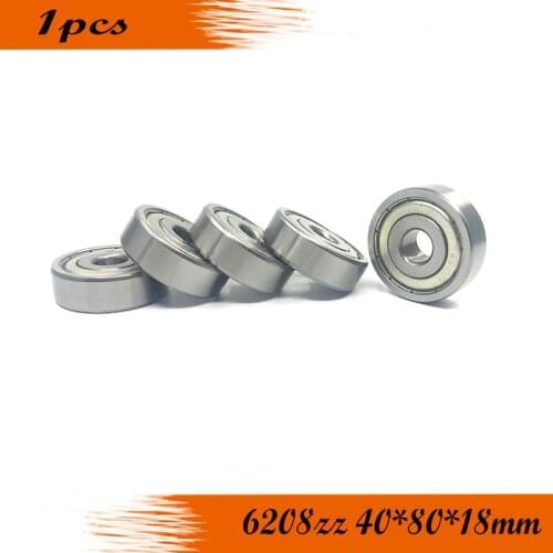 6208 6208ZZ 1Piece bearing 40*80*18(mm) 6208Z 6208 ZZ CHROME STEEL DEEP GROOVE BEARING
