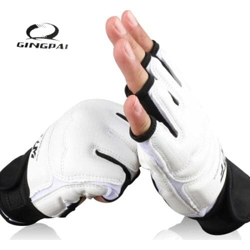 Half Finger Fight Boxing Gloves Mitts Sanda Karate Sandbag TKD Protector For Boxeo MMA Muay Thai Kick Boxing Training