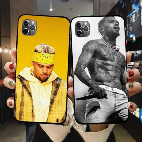 Chris Brown rap Phone Case for iPhone 11 12 pro MINI XS MAX 8 7 6 6S Plus X 5S SE 2020 XR
