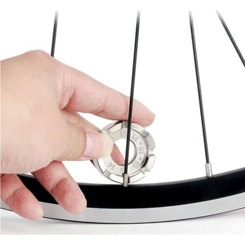 Cycle Spoke Nipple Key Bike Bicycle Wheel Rim 8 Way Durable Wrench Portable Bike Tightness Adjustment Bracket Repair Tool