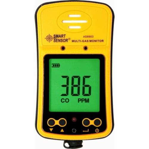 Gas Analyzer carbon monoxide detector co meter gas detector Hydrothion H2S Hydrogen Sulfide tester Monitor rechargeable