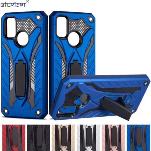 For Samsung Galaxy M21 M30s Hybrid Armor Shockproof Full Cover SM-M215F/DSN SM-M307FN/DS Stand Hard PC Fitted Phone Back Case