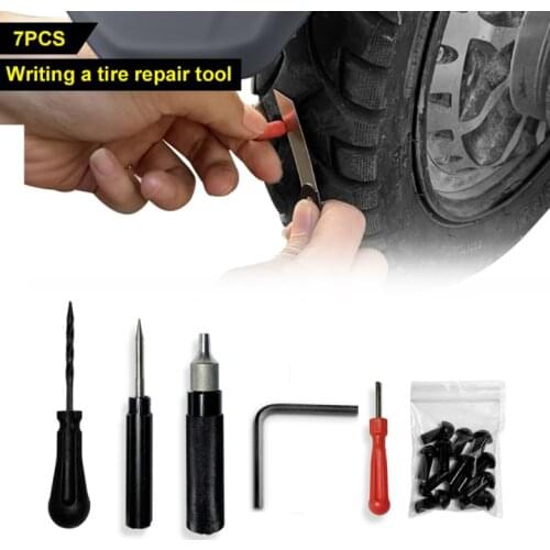 Easy Car Tire Repair Kit Quick Repair Vacuum Tyres Repair Puncture Mushroom Plug Probe Nozzle for Motorcycle Bike Tire Repai