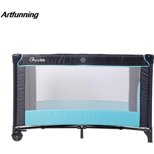 Artfunning Multifunctional portable crib custom detachable baby game crib free Shipping