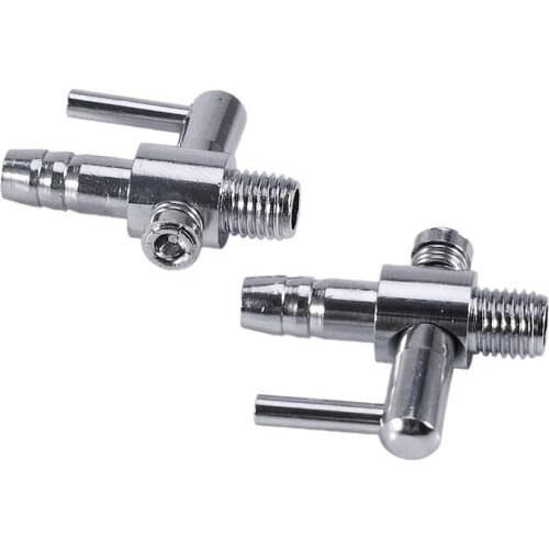 5mm Tube Diameter Single Way Air Flow Control Valve 2 Pcs for Aquarium