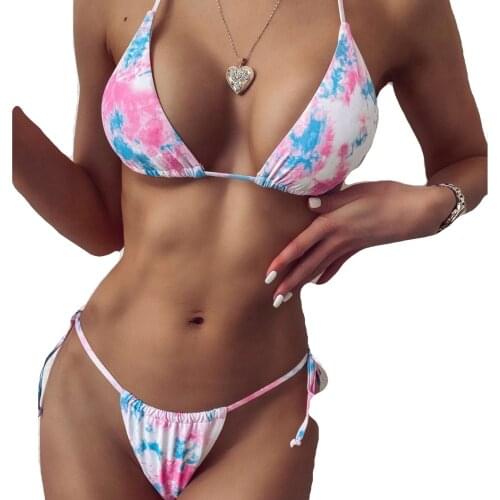 Two-piece Separate Swimwear Bikinis Sexy Swimsuit Women High Waist Thong Swimsuit Women Biquini Push Up Swimming Bikini Set
