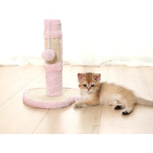 New Cat Scratcher Tree Board Love Cat Claw Column Detachable Cat Toys For Grinding Claws Solid Wood Pet Furniture