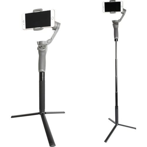 Tripod and Extension Pole Set, Handheld Selfie stick for Gimbal Stabilizer/DJI Osmo Mobile 3 2/ZHIYUN/Feiyu Mount Accessories