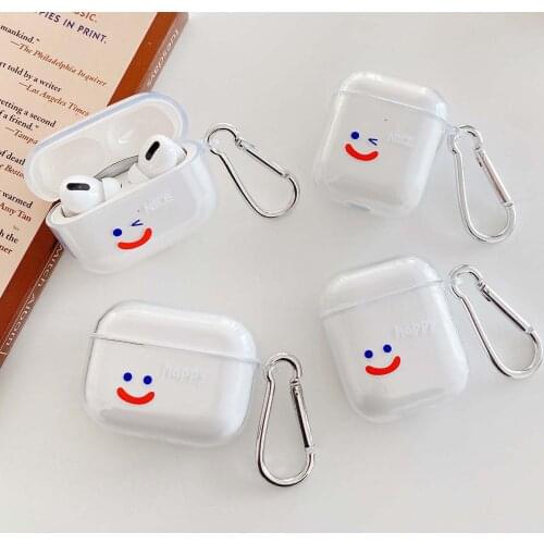 Smiley Fundas For AirPods 1/2 Pro Case Korean Ins Headphone case For Air pods 3 Pro silicone Earphone Cover
