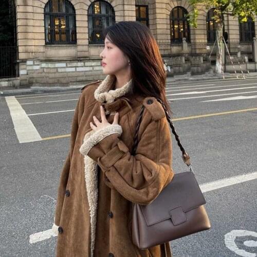 Женские твидовые пальто SLACTION China At AliExpress