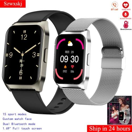 E17 Smart Watch IP67 Waterproof Sport Men Women Bluetooth Smartwatch Fitness Tracker Heart Rate Monitor for Xiaomi Huawei Phones