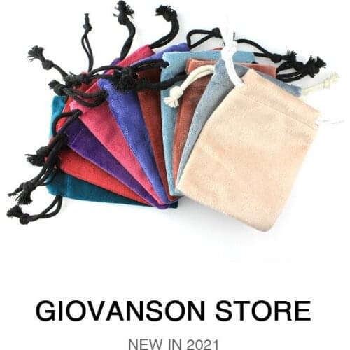 1pcs 5*7cm/2”x2.8” Drawstring Velvet Gift Bags Wedding Christmas Valentines Day Party Candy Decoration Charms Jewelry Packaging