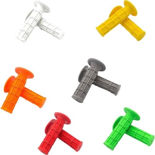 Random Color 22mm 7/8" Rubber Handle Bar Hand Grips Universal Dirt Bike Motocross Motorcycle Offroad Throttle Grip